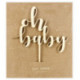 PartyDeco Wood Topper Oh Baby