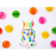 Bougies torsadées PartyDeco mix 8 cm (lot de 4)