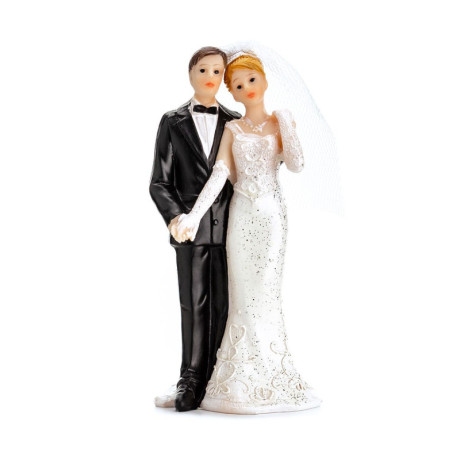 PartyDeco Cake Topper Newlyweds