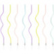 PartyDeco Twisted Candles Mixed 16 cm (Pack of 8)