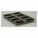 Flexipan 600 x 400 16 fluted cakes 110 x 60 x 25 mm