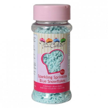 Flocons de neige blancs en sucre FunCakes 50 g