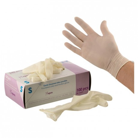 Powdered latex gloves L (100 pcs)