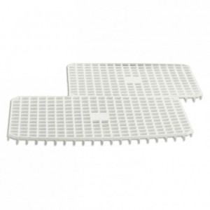 Grille d'égouttage pour bac alimentaire rectangulaire creux 13 L