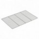 Grille plate chromée 600 x 400 mm (lot de 5)