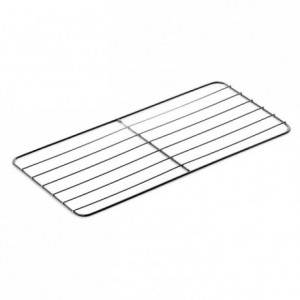 Flat grid gastronorm format stainless steel GN2/1 265 x 325 mm