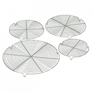 Round grate chrome steel 3 feet Ø 320 mm