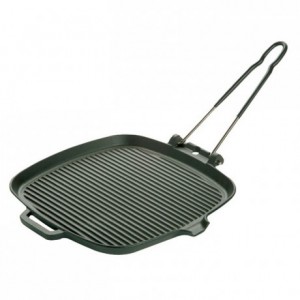 Square griddle cast iron L 255 mm