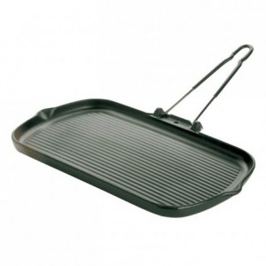 Rectangular griddle cast iron L 375 mm