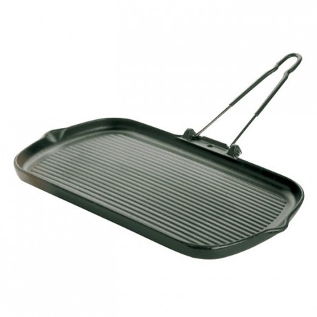 Rectangular griddle cast iron L 375 mm