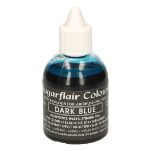 Colorant aérographe Sugarflair Bleu Foncé 60 ml