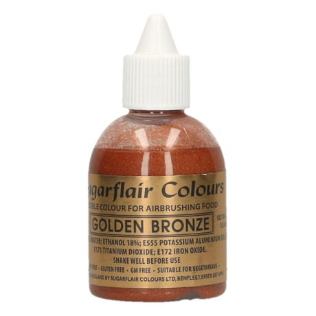 Sugarflair Airbrush Colour Bronze Gold 60 ml