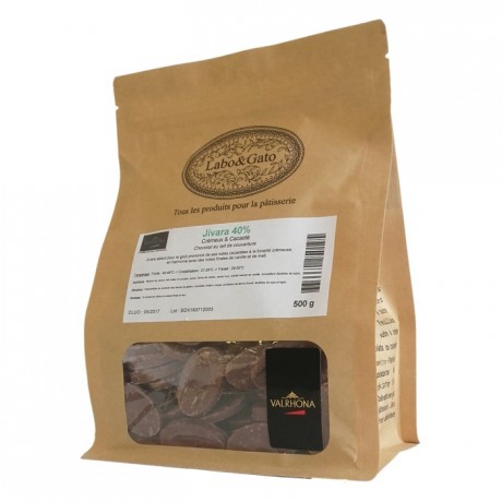 Jivara 40% milk chocolate Blended Origins Grand Cru beans 500 g