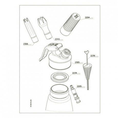 Bottle seal 2234 for "Cream whipe" and Cream Profi+