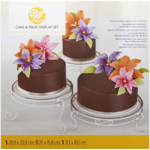 Présentoir à gâteaux et desserts Wilton (lot de 3)