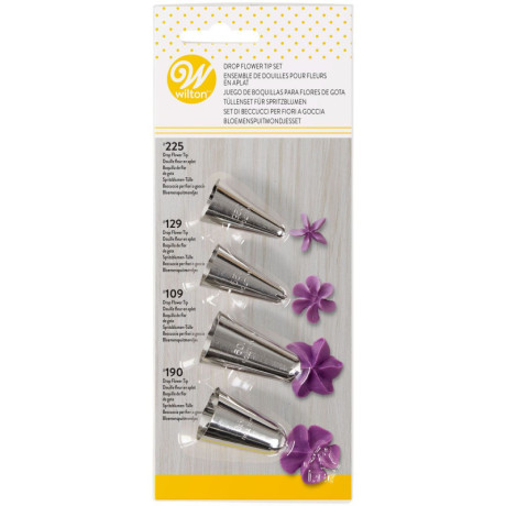 Wilton Tips 109, 129, 190, 225 (set of 4)