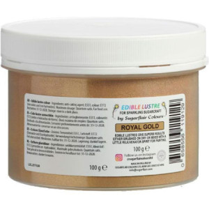 Sugarflair Edible Glitter Royal Gold 100 g