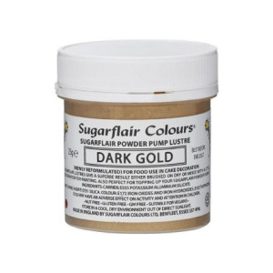 Sugarflair Edible Glitter Dark Gold 25 g