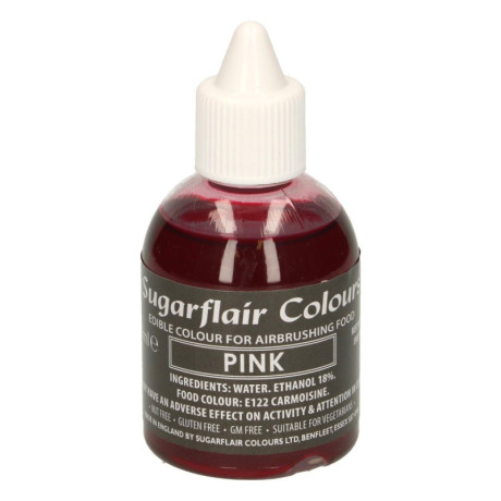 Colorant aérographe Sugarflair Rose 60 ml