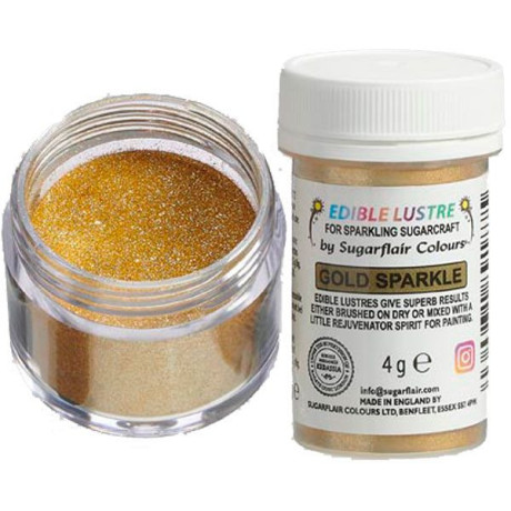 Paillettes alimentaires Sugarflair Gold Sparkle 4 g