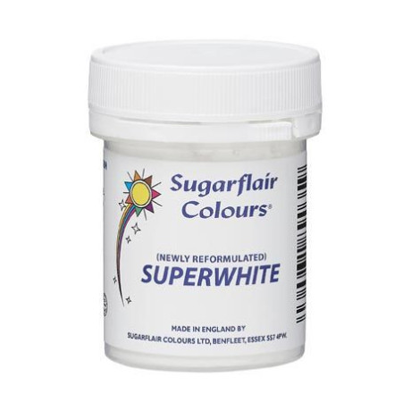 Sugarflair Water-Soluble Powder Colour Super White 20 g