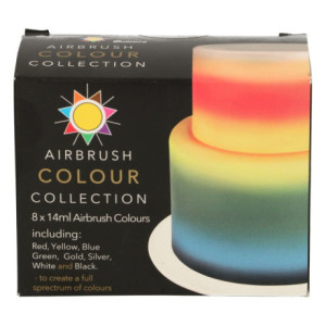 Sugarflair Airbrush Colour Kit 8 x 14 ml