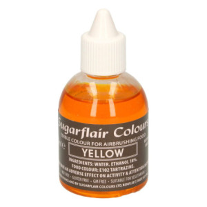 Sugarflair Airbrush Colour Yellow 60 ml