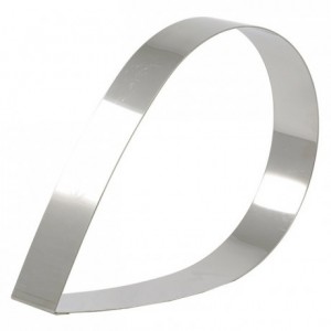 Tear drop frame stainless steel 200 x 120 x 40 mm