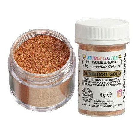 Sugarflair Edible Glitter Sunburst Gold 4 g