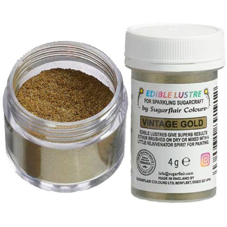 Sugarflair Edible Glitter Vintage Gold 4 g