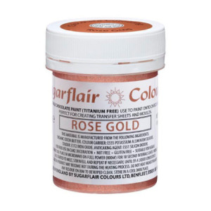 Sugarflair Chocolate Paint Rose Gold 35 g