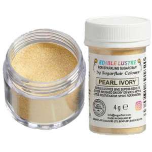 Paillettes alimentaires Sugarflair Pearl Ivory 4 g