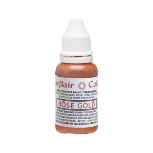 Peinture alimentaire Sugarflair Rose Gold 14 ml