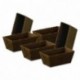 Mini cakes marron 100 x 55 mm (lot de 15)