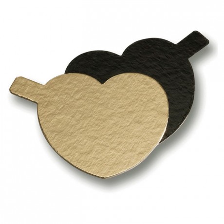 Mini carton noir/or Coeur en boite distributrice (lot de 200)