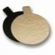 Mini reversible cardboard oval gold and black 95 x 55 mm (200 pcs)