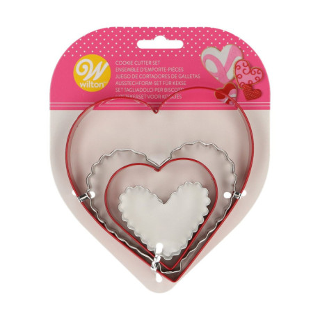 Wilton Heart Cutters 4 Pieces