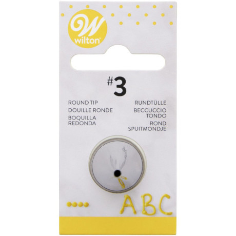 Wilton Decorating Tip 003 Round Carded