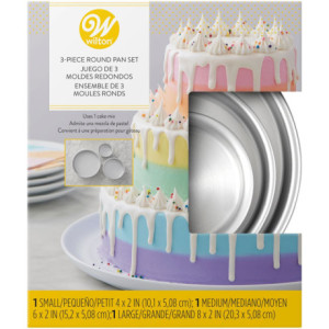 Wilton Round Pans Ø10, 15, 20 x 5 cm (set of 3)