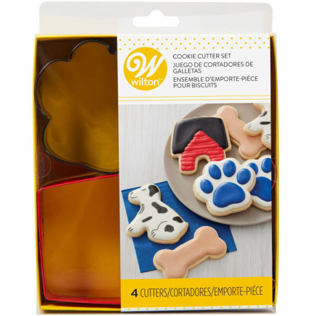 Découpoirs Wilton chien 4 pièces