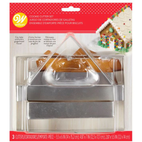 Wilton Gingerbread House Cutters 3 Pieces