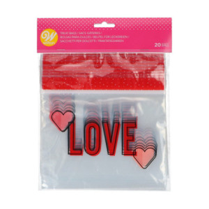 Sachets à friandises Wilton amour 20 pièces