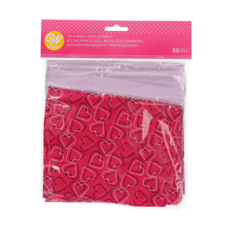 Sachets à friandises Wilton coeurs 20 pièces