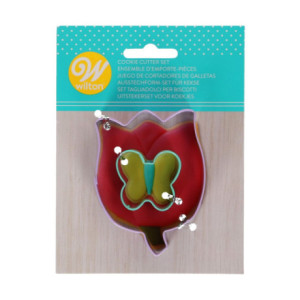 Wilton Flower and Butterfly Cookie Cutters 2 Pieces