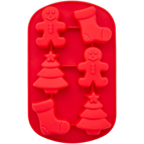 Wilton Silicone Stocking, Gingerbread Man, Christmas Tree Mold