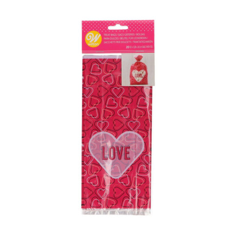 Sachets à friandises Wilton Love 20 pièces