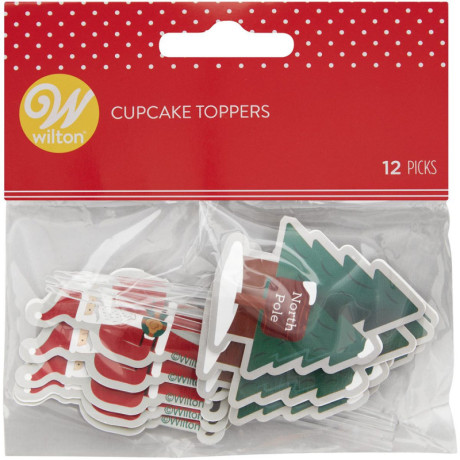 Wilton Christmas Toppers 12 Pieces