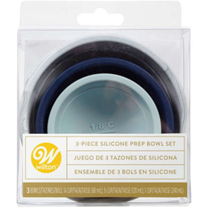 Bol de préparation en silicone Wilton (lot de 3)