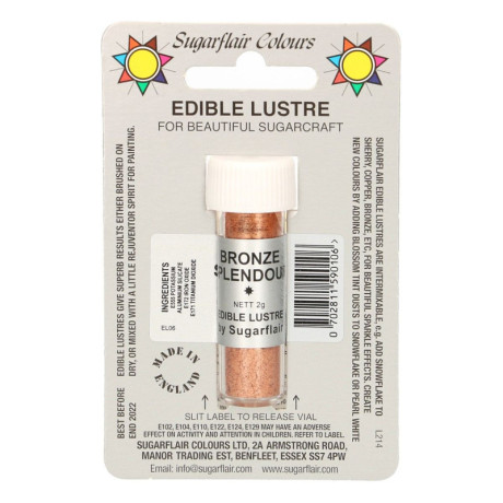 Sugarflair Edible Glitter Bronze Splendour 4 g