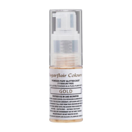 Sugarflair Edible Glitter Spray Gold 10 g